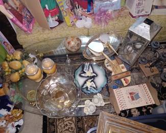 Glass Coffee Table, Candles and more...