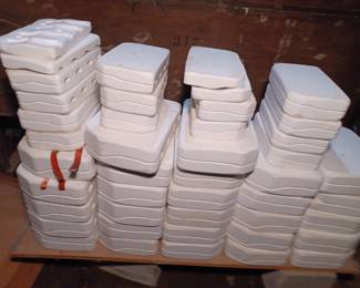 Large Lot of Slip Cast Molds - Kiln Molds