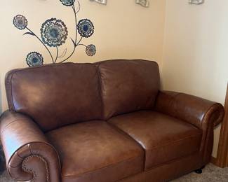 Leather Love Seat