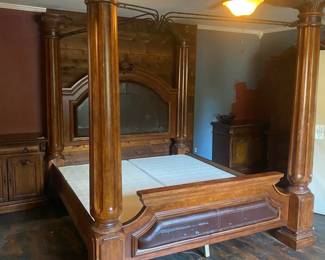 Massive King Size 4 Poster Bed
Includes boxsprings
Must be able to move and load yourself.