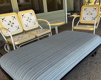 Vintage metal furniture