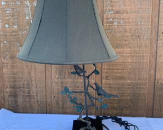 Contemporary Bird on Branch Table Lamp