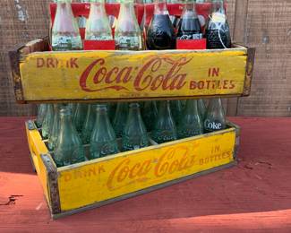 Coca Cola Crates and Bottles