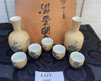 Stoneware Saki Set