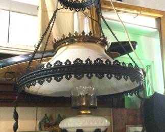 Hanging Oil Lamp Chandelier