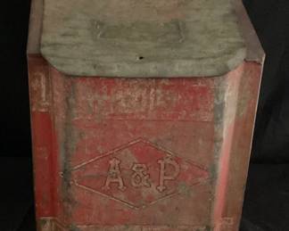 A & P Advertising Tin