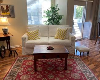 Slip Covered Love Seat