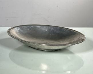 ARTE ITALICA PLATTER | Made in Italy Arte Italica metal platter stamped 95% on back. - l. 16 x w. 11 x h. 2.5 in