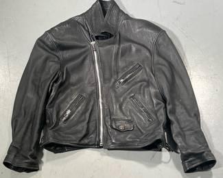 AG USA LEATHER JACKET | Size: L Genuine leather jacket by AG USA with black cotton lining. 