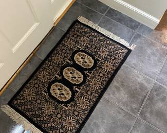 Entry rug is 40" long