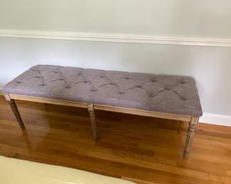 Bench is 62" long, 20" high