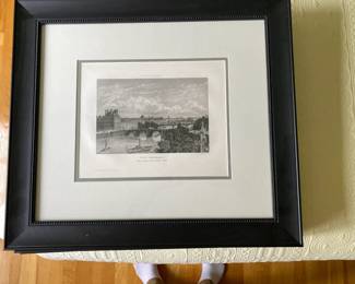 Nine Paris Lithographs each 23" by 20"