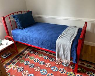 Metal bottom half of bunk bed, we have the other half.  80"long , 42" wide