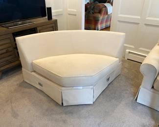 curve couch piece has a 45" radius