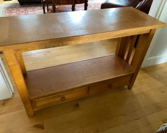 Oak, 46" by 26" deep by 20" tall