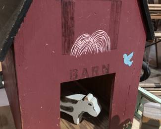 3. Folk art farm set. Suitable for play. $350