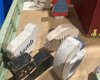 4. Folk art farm set, $350