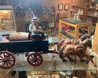 5. Wagon, barrel, driver, 2 horses. $495. 