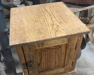 28. Oak cabinet $130
