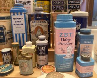 40. Baby tins, large collection available 