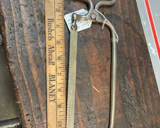 53.  Civil War era surgeon’s saw. $95