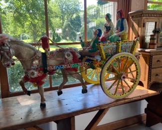 89. Handcrafted Sicilian cart.  $595.