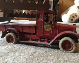 90. 1926-31 arcade cast iron international harvester truck, all original, $375
