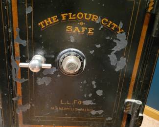 A very heavy antique Floor Safe. 