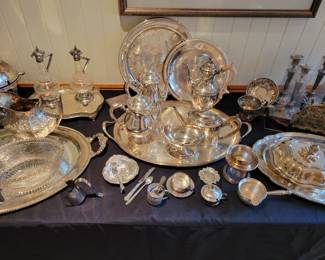 Silver Plate Items. 
