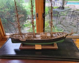 One of several Vintage model ships at this sale.