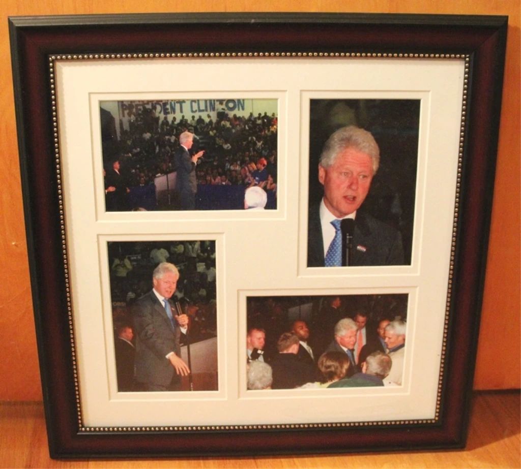 11 - Framed Bill Clinton Photo - 15" x 15"
