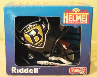 62 - Baltimore Ravens Mini Helmet in Box
