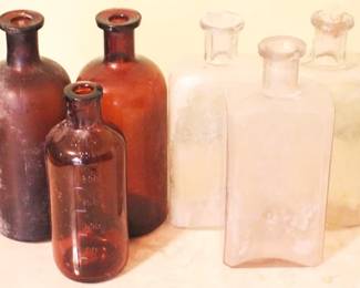 94 - Lot of 6 Antique Medicine Bottles
