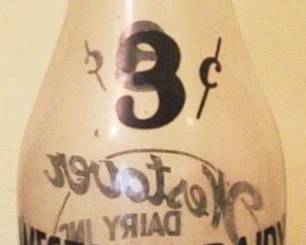 98 - Westover Dairy Milk Bottle - 9.5" tall
