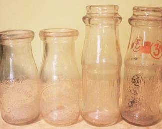 99 - Lot of 2 Danville Dairy and W.L. Neal Milk Bottles Danville, VA
