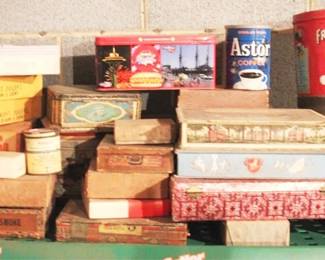 125 - Lot of Assorted Candy/Cigar Boxes and Tins
