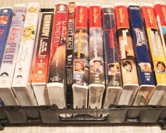 141 - Tray Lot of Assorted VHS Tapes
