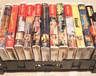 142 - Tray Lot of Assorted VHS Tapes

