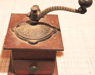 148 - Antique Coffee Wall Grinder - 10" x 10" x 6"
