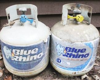 171 - Pair of Blue Rhino Propane Tanks - 17lb Tanks
