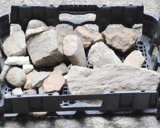 173 - Crate w/ Assorted Rocks (Native American?)
