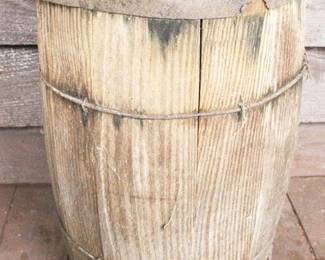 175 - Antique Barrel (As is/Damaged/Loose) 17.5" x 12"
