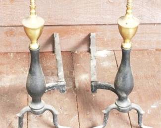 191 - Pair of Andirons - 18" x 8" x 19"
