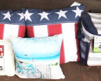 203 - Lot of Pillows and Cooler Tote
