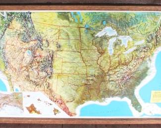 209 - Embossed USA Map - 25" x 35"

