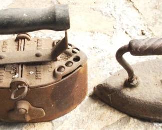 217 - Pair of Antique Hand Irons
