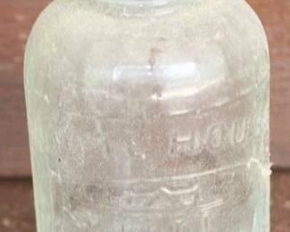 243 - White Horse Vinegar Bottle - 7" tall
