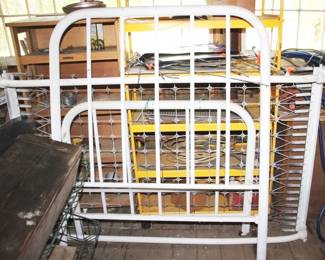 258 - Antique Metal Bed - 44" x 59"
