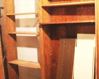 277 - Wood Shelf - 70" x 80" x 10"
