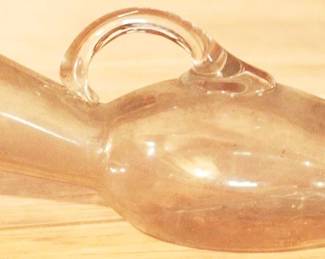 332 - Antique Glass Urinal Bottle - 11" long
